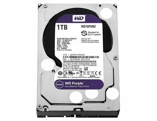 Western Digital Purple 1TB, Interno, 5400 RPM, 3.5" (WD10PURZ) Disco Rigido