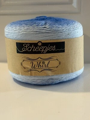 Scheepjes WHIRL Yarn, Cotton MEDITERRANEAN MOOHA 225 gr Blue - Image 1 of 4