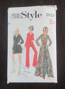 Vintage sewing pattern, Style 2823, Women's coat dress, pants, skirt, Size 12 - Picture 1 of 8