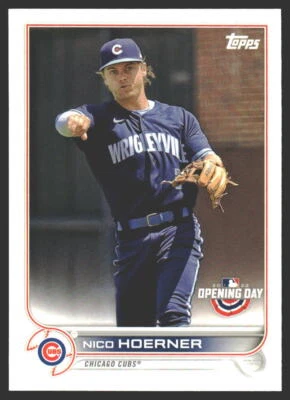Nico Hoerner #147 2022 Topps Opening Day Chicago Cubs - Image 1 of 2