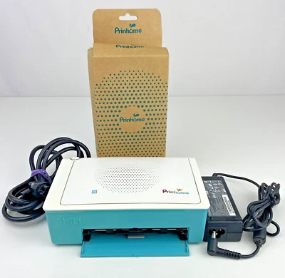 HiTi Prinhome Digital Photo Printer White Blue w/ Accessories Tested Power Cord - Image 1 of 4