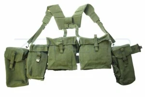 BRITISH ARMY OG POST WW2 WWII 58 PATTERN WEBBING SETS GR.2 BELT, YOKE, POUCHES - Picture 1 of 6