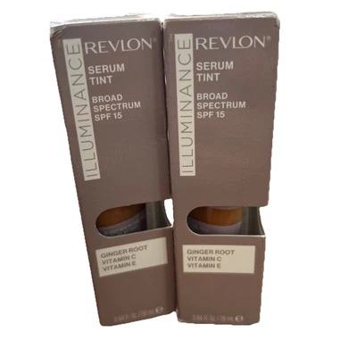 REVLON ILLUMINANCE SERUM TINT SPF 15 Rich Sand 505/ 28 ML/ Lot Of 2 - Image 1 of 3