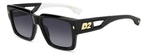 Occhiali da sole DSQUARED2 D2 0143/S 807 9O Black 53 - Picture 1 of 1