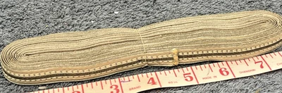 vintage art deco trim ribbon edging 1/2" doll dress bear trimming cotton yardage - Image 1 of 4