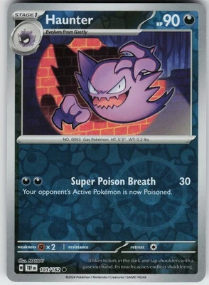 Pokemon Haunter 103/162 SV05: Temporal Forces NM Reverse Holo card - Image 1 of 2
