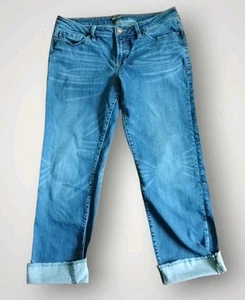 Dear John Playback Cuffed Cropped Straight Leg Denim Size 32 - Picture 1 of 6