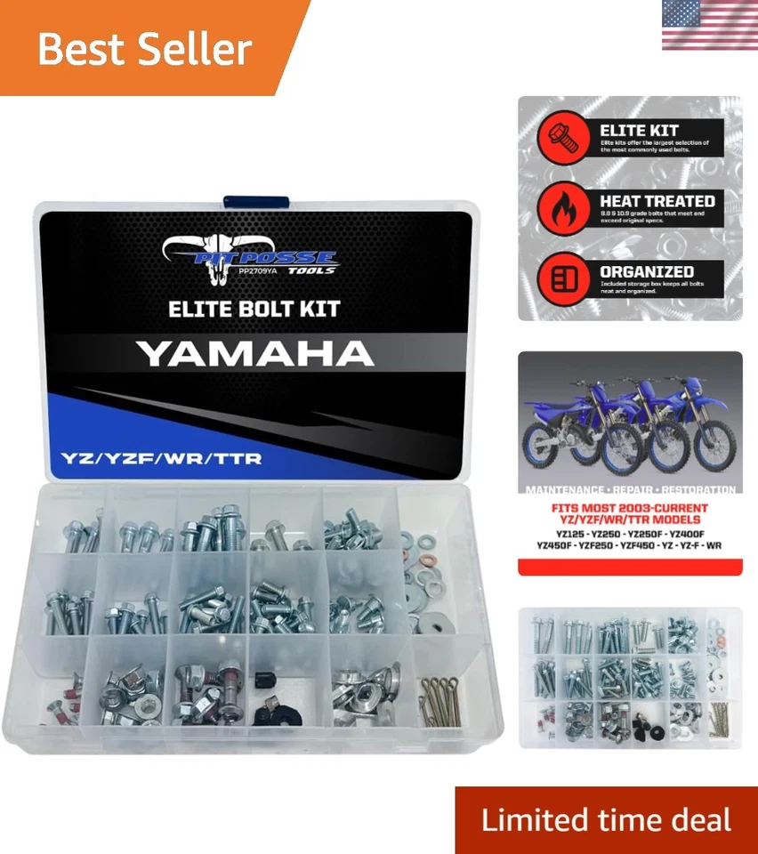 210-Piece Yamaha Bolt Kit - Ultimate Metric Fastener Solution for Motorcycles Foto 1 de 4