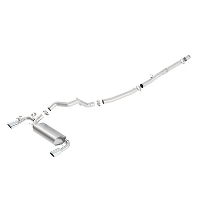 Borla 140730 ATAK Stainless Cat Back Exhaust Kit for 2016-18 Ford Focus RS 2.3L - Image 1 of 4