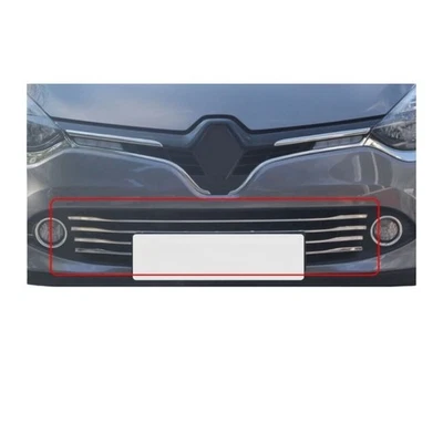 Chrome Front Bumper Molding Set for Renault Clio 4 HB 2013–2016 6Pcs - Image 1 of 4