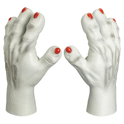 Guantes de vinilo asesinos del espacio exterior accesorio de disfraz Foto 1 de 4
