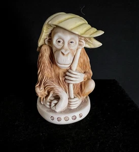 Harmony Kingdom Pongo's Palm Treasure Trinket Box Orangutan Retired 2000 - Picture 1 of 6