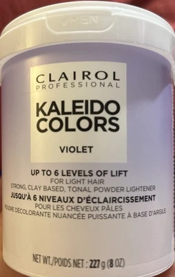 Clairol Professional Kaleidocolors pó tonal clareador violeta 8 oz - Imagem 1 de 3