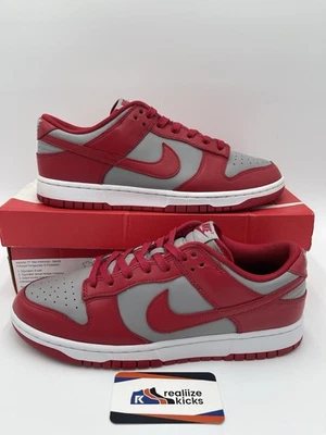 Мужские размер 10 - Nike Dunk низкий ретро UNLV серый Varsity красный (DD1391-002) чистый! - Изображение 1 из 4