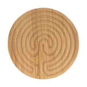 BambooMN Cretan Style 7 Circuit 6” Bamboo Finger Labyrinth - Picture 1 of 7