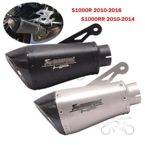 Slip for BMW S1000R 2010-16 Motorcycle Exhaust Muffler Tips Black S1000RR 10-14 - Bild 1 von 12