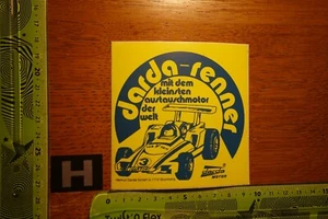 Alter Aufkleber Modellbau Spielzeug Rennbahn Motor DARDA-RENNER (A) - Bild 1 von 2