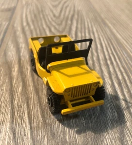 Super Rare 1970 Playart Diecast US Jeep Military War Ready Yellow Army Vehicle - Picture 1 of 7