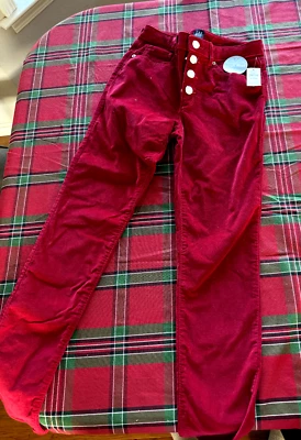 Gap velvet girls holiday pants, size 16-new with tags - Image 1 of 4