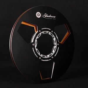 Carrete de cinta vacío de aluminio pulido con borde Studevox de 10,5" para grabadoras de cinta de carrete - Imagen 1 de 14
