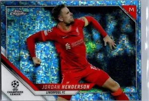 2021-22 Topps Chrome UCL Black Mini Diamond Refractor /275 #16 Jordan Henderson - Picture 1 of 2
