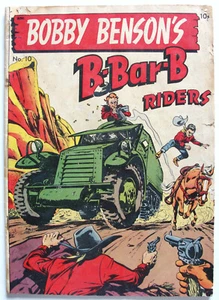 BOBBY BENSONS B-BAR-B RIDERS #10 GD/VG Golden Age Western Comic 1951 - Picture 1 of 4