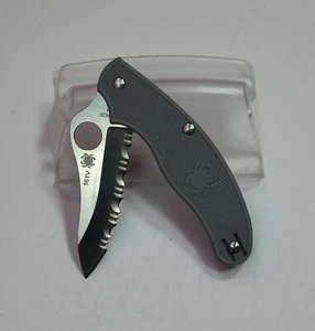 NEW Unused Numbered C94SGY3 SPYDERCO GIN-1 UK Penknife Folding Knife - Picture 1 of 9