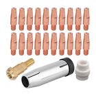 Reliable Performance 23Pcs Mb 24Kd Mig/Mag Welding Torch Contact Tip Gas Nozzle