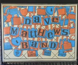 Dave Matthews Band DMB Poster 5.11.15 Le Zenith Paris, Frankreich - Bild 1 von 2