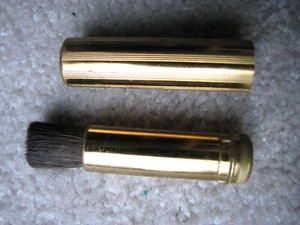 Pennello vintage retrattile per trucco/fotocamera metallo Giappone - Foto 1 di 4