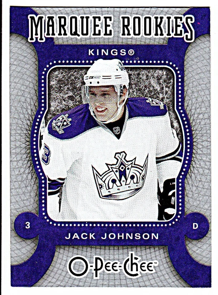 2007-08  O-PEE-CHEE #549 JACK JOHNSON (RC) Rookie Los Angeles Kings Hockey Card - Image 1 of 1