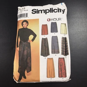 Simplicity 7015 1 Hour Misses Wrap Skirts Size AA XS-S-SM Uncut Factory Folded - Picture 1 of 4