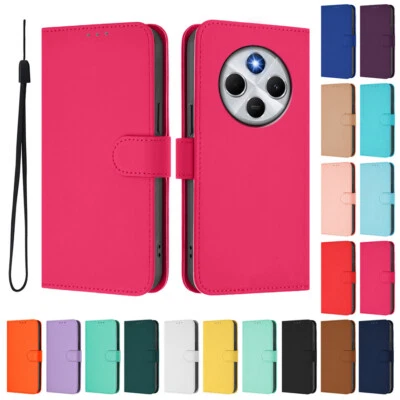 Candy Color PU Leather Wallet Cover Phone Case for Redmi K70 13C 14C 13 12 K70E - Image 1 of 4