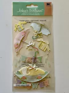 Baby Shower ~ Jolee's Boutique ~ Dimensional sticker ~ 10 Pieces - Picture 1 of 4