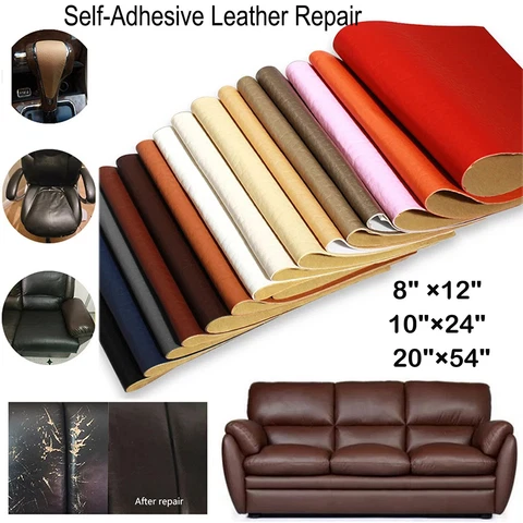 PU Leather Self Adhesive Fix Subsidies Simulation Skin Patch For Sofa Car Seat Cover