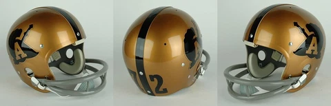 ARMY BLACK KNIGHTS 1972-1973 Vintage Riddell TK Suspension Football Helmet Cover