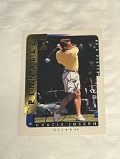 1996 Curtis Joseph Pinnacle Be A Player Auto Autograph Edmonton Oilers #206