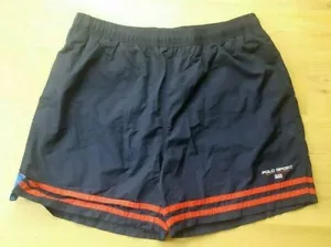 Ralph Lauren Polo Sport Swim Trunks Vintage 1990s Lined Shorts Flag Spellout - Picture 1 of 6