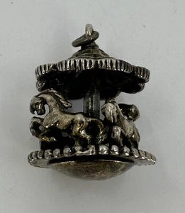 Dije grande carrusel móvil vintage 925 Jewelart - Imagen 1 de 6