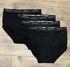 NORDSTROM MEN’S SHOP  Cotton Brief Underwear BLACK Size 36-4 PACK!!! NEW