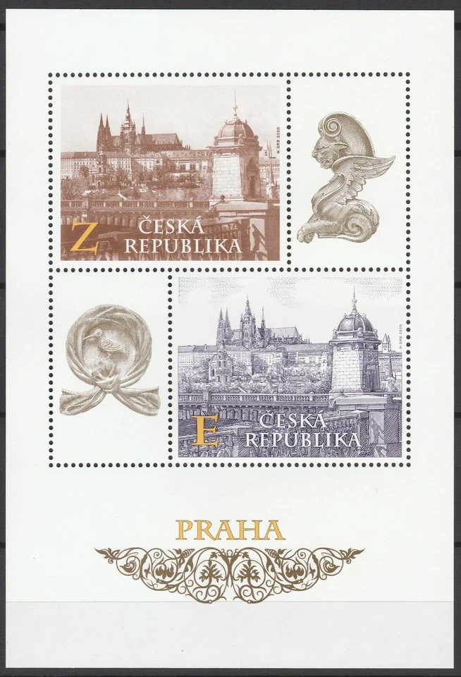 Czech Republic 2020 Architecture, Prague MNH sheet - Image 1 of 1