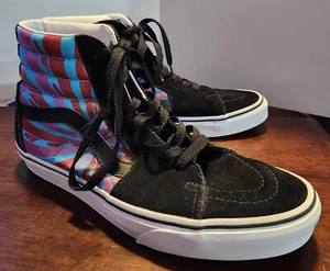 Vans SK8 Hi Retro Mart Black/True White Men's Classic Skate Shoe Sneaker Size 9 - Picture 1 of 11