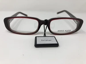 Anne Klein New York Eyeglasses Frame AKNY 8066 185 49-17-140 Red/Black 8224 - Picture 1 of 8