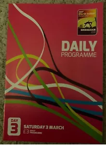 2018 World Indoor Athletics Championships Daily Programme: Day 3 - Picture 1 of 1