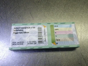 Insertos de fresado de carburo Walter QTY10 ADGT1606PER-F56 WSP45S (LOC2709A) - Imagen 1 de 2