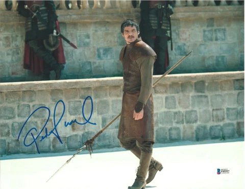 PEDRO PASCAL SIGNED 11X14 PHOTO GAME OF THRONES BECKETT BAS AUTOGRAPH AUTO D Cover