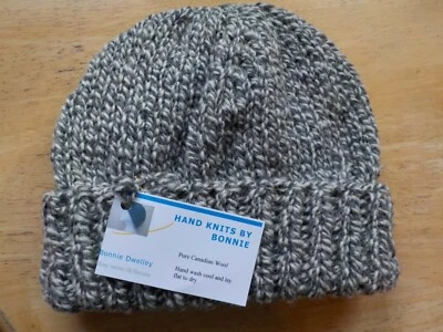 Canadian -100% Wool  -  XL- Hand Knit  Hat/Watch Cap/Beanie - Heritage Yarns  - Image 1 of 4
