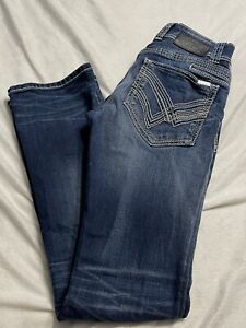 Men’s BKE Buckle Black Jeans Fit No.3 size 29L Bootleg Low Rise Dark Wash