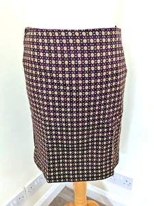 LK Bennett Skirt Wool Size 10 Straight Pencil Black Office Career Smart Lined - Picture 1 of 7