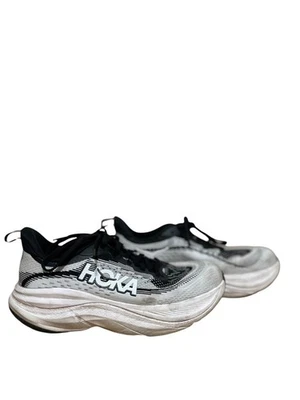 Hoka One One Skyflow White Black Running Shoes 1155113 BWHT Women’s Size 7.5 B - Image 1 of 4